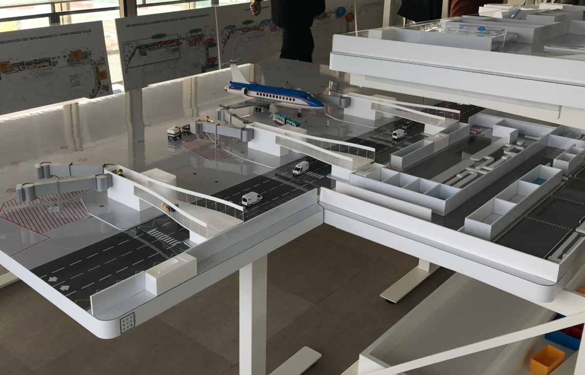 Educational model for the circulation of an aerodrome