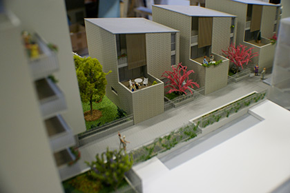 Architecture model representing a Parisian EHPAD