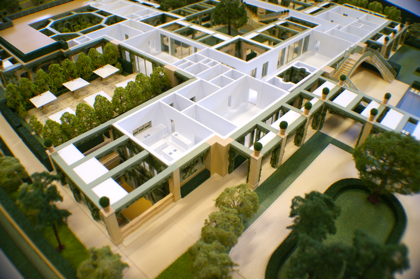 Model villa Model building representing the city of Le Galion in Antibes