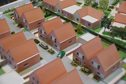 Model subdivision for the city of Bouvines