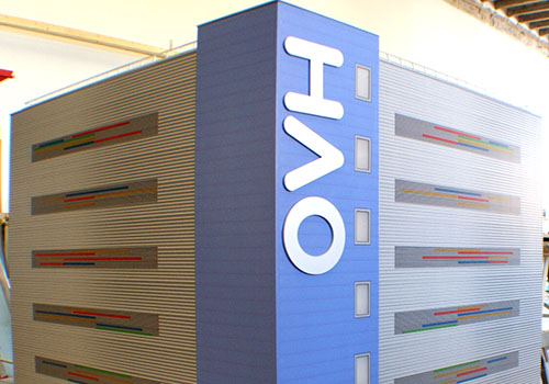 maquette prototype du bâtiment ovh